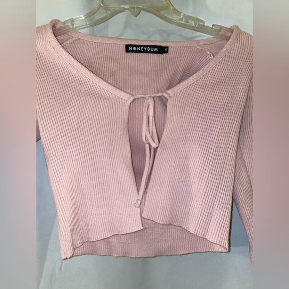 front tie sweater - Picture 2 of 3